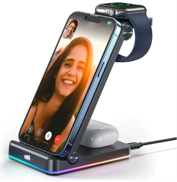 3-in-1 Wireless Foldable Charger