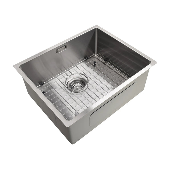 Aspen PVD 400mm Single Kitchen Sink - Brushed Stainless