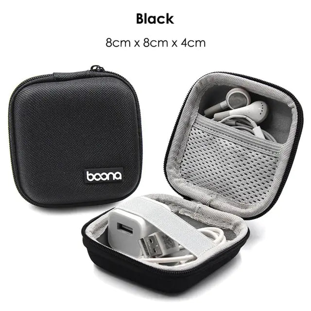 Portable Multifunctional Earphone and Cable Storage Bag