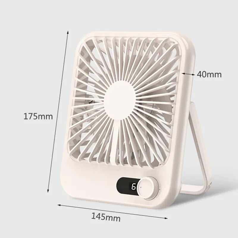 Mini Portable Ultra-thin Desktop Fan Rechargeable