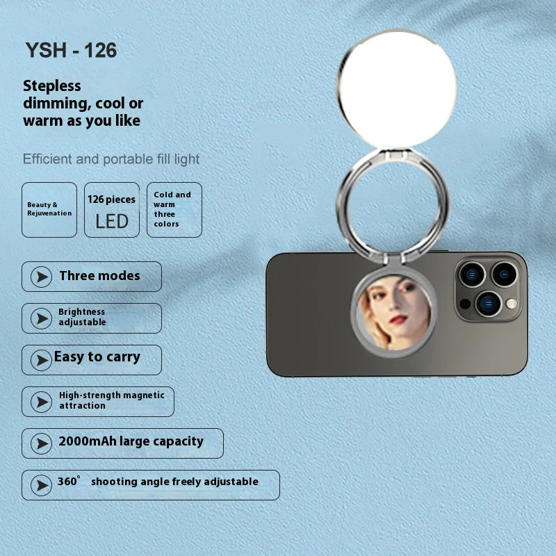 Magnetic Mobile Phone Fill-in Light Photography