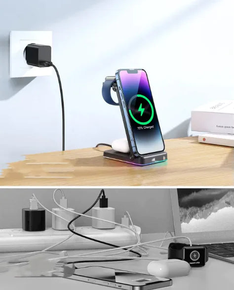 3-in-1 Wireless Foldable Charger