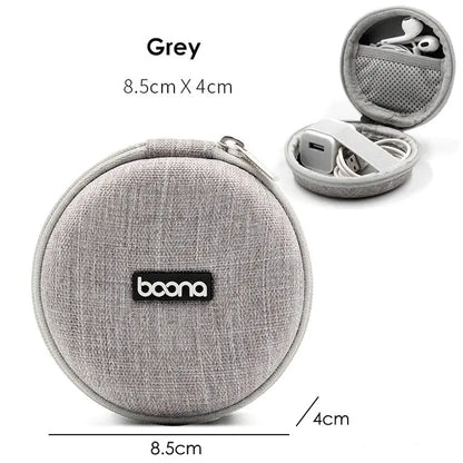 Portable Multifunctional Earphone and Cable Storage Bag