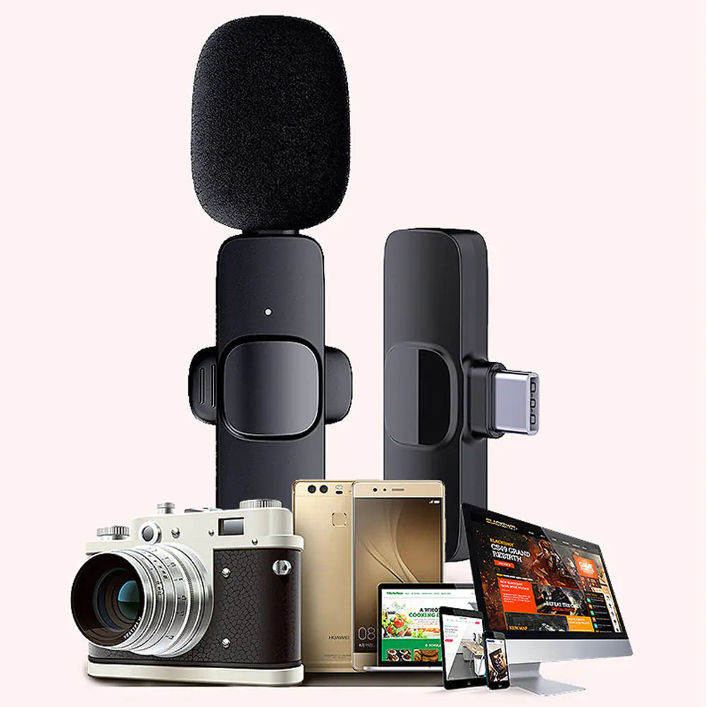 Portable Mini Wireless Lavalier Microphone