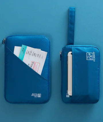 Travel Passport Holder with Multi-Function Organizer