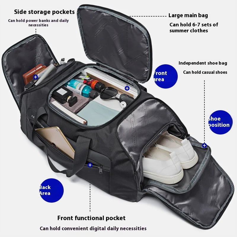 Men's Multi-Compartment Travel Backpack