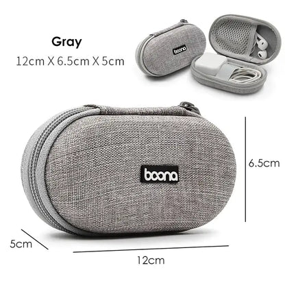 Portable Multifunctional Earphone and Cable Storage Bag