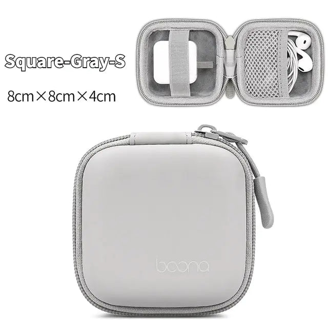 Portable Multifunctional Earphone and Cable Storage Bag