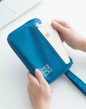 Travel Passport Holder with Multi-Function Organizer