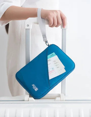 Travel Passport Holder with Multi-Function Organizer