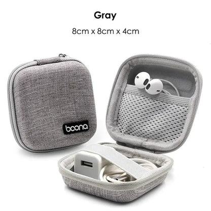 Portable Multifunctional Earphone and Cable Storage Bag