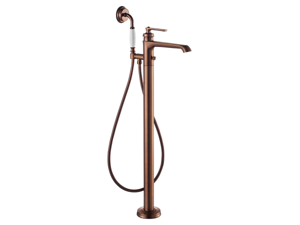 Liberty Floor Mount Bath Mixer and Shower Set-Bath Mixer-Contemporary Tapware