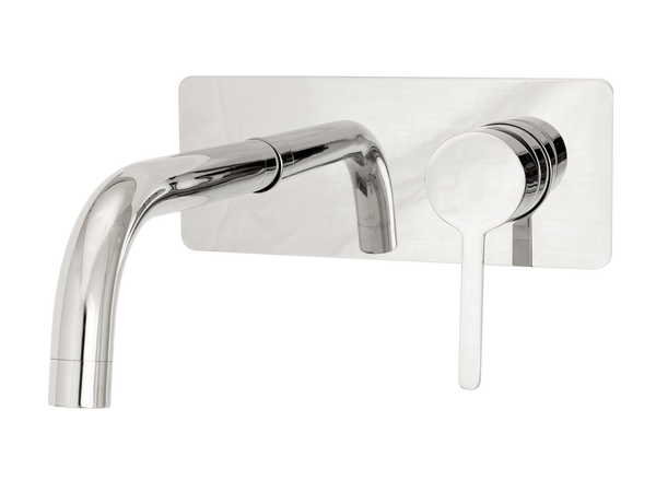 Loft Wall Mount Basin Mixer Chrome-Basin Mixer-Contemporary Tapware