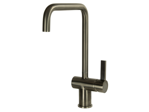 Urban Gooseneck Gun Metal Kitchen Mixer-Kitchen Mixer-Contemporary Tapware