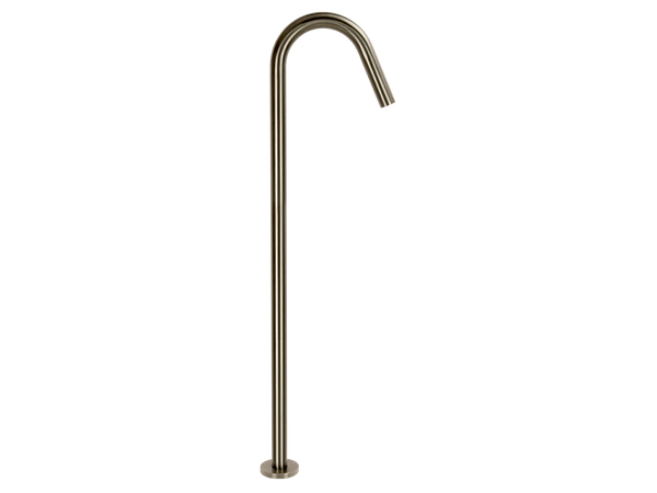 Loft Floor Mount Bath Spout Gun Metal-Bath Spout-Contemporary Tapware