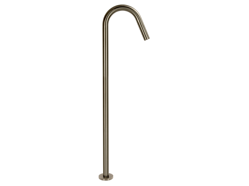 Loft Floor Mount Bath Spout Gun Metal-Bath Spout-Contemporary Tapware