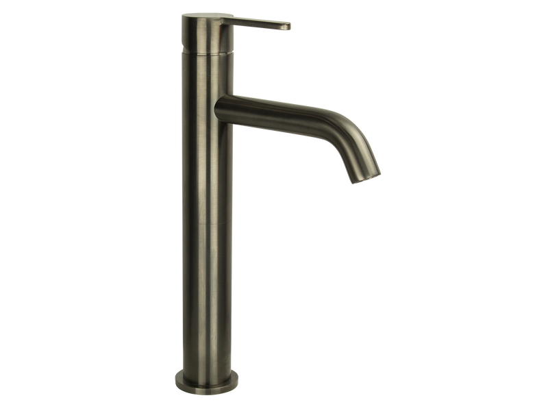 Loft Tall Basin Mixer Gun Metal-Basin Mixer-Contemporary Tapware