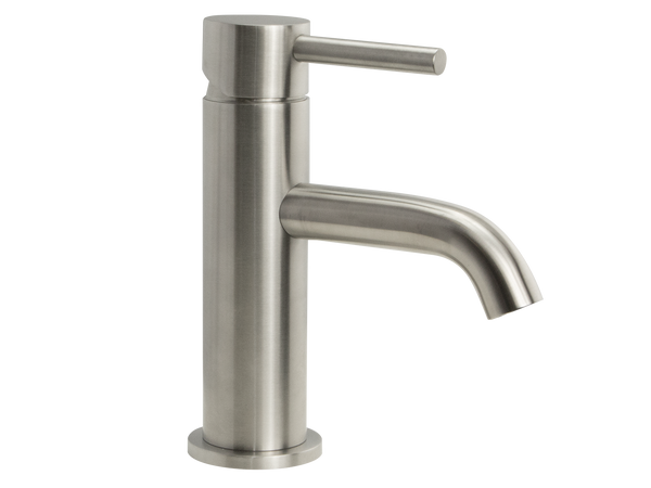 Urban Standard Basin Mixer Brushed Stainless Steel-Basin Mixer-Contemporary Tapware