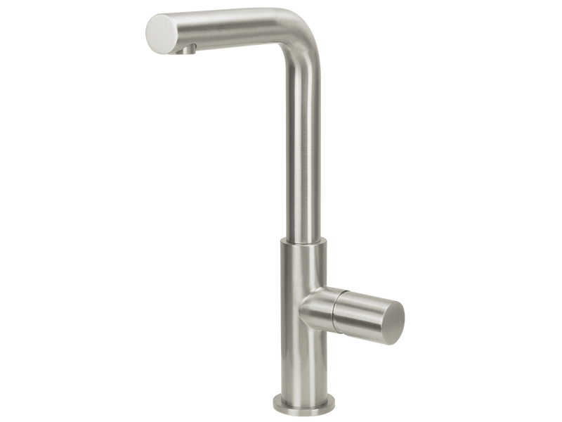 Urban Minimalist Mixer Brushed Stainless Steel-Kitchen Mixer-Contemporary Tapware