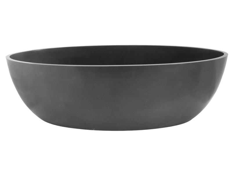 Quila Free Standing Bath 1700mm Carbon Quartz Stone Resin-Bath-Contemporary Tapware