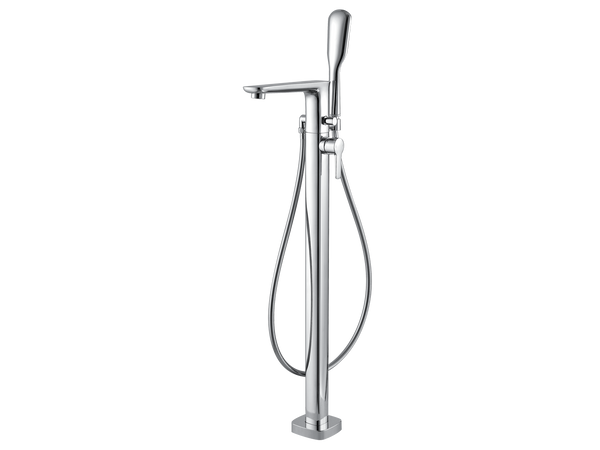 Modern Floor Mount Bath Mixer and Shower Set-Shower / Bath Mixer-Contemporary Tapware