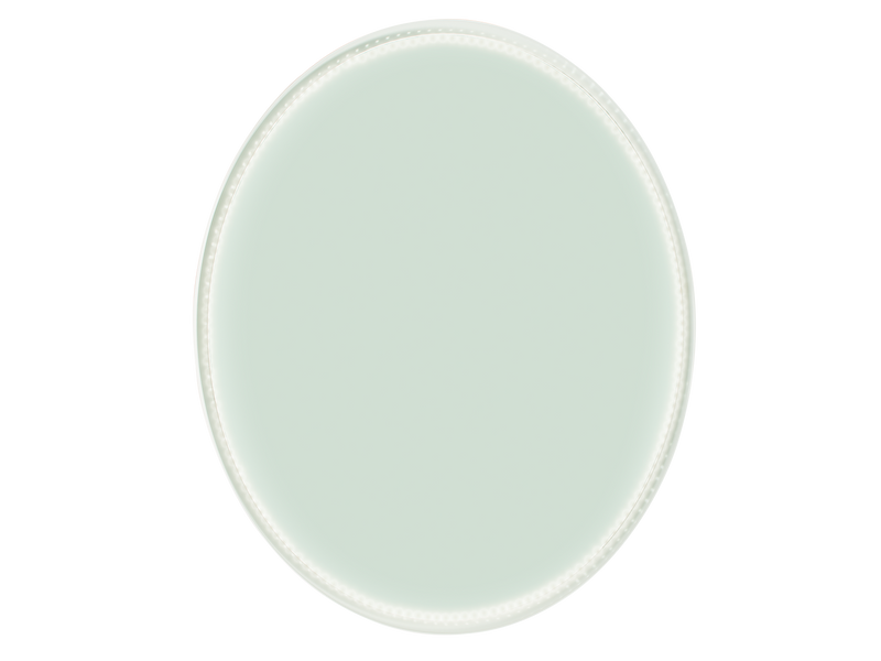 700mm Gloss White Round Mirror with LED Rim Lights-Mirror-Contemporary Tapware