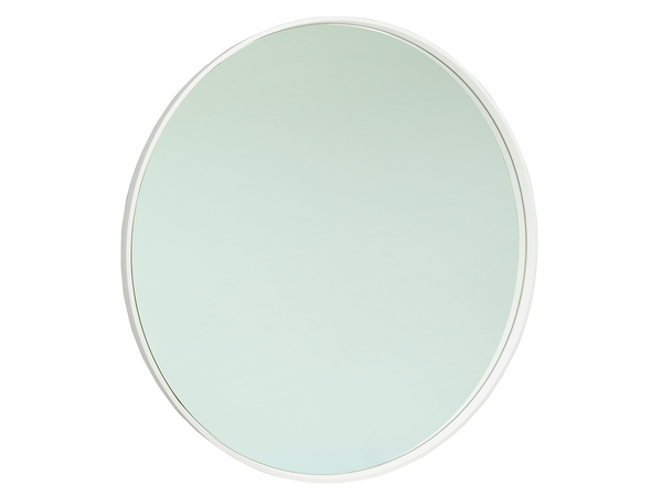 1100mm Matte White Round Mirror-Mirror-Contemporary Tapware