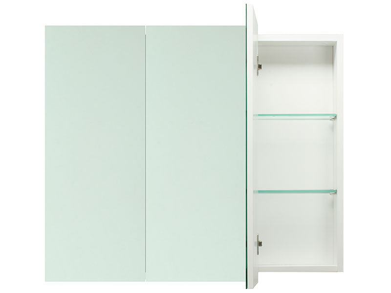 Kzoao 900mm white mirror cabinet-Mirror-Contemporary Tapware