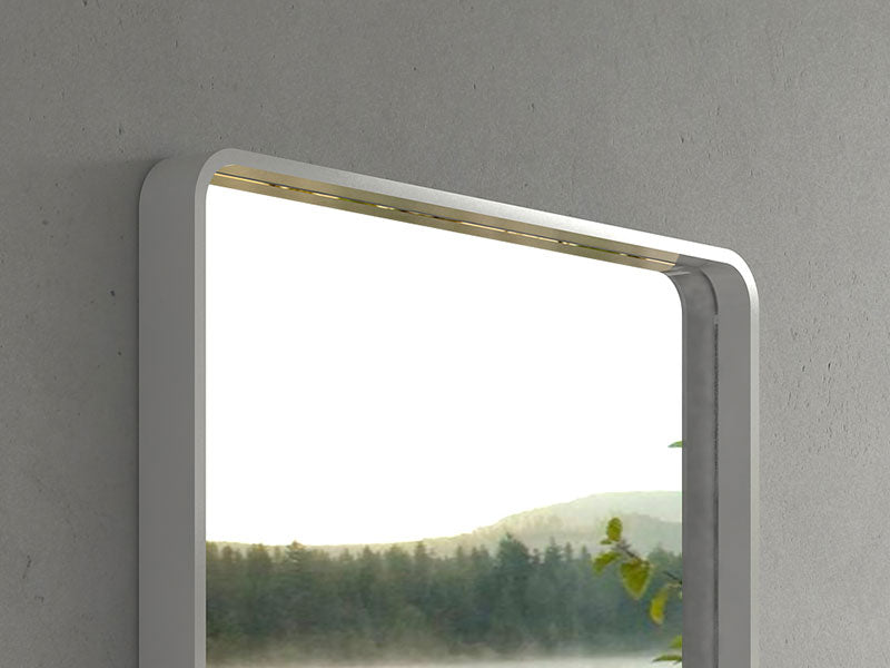 600x900mm Gloss White Mirror-Mirror-Contemporary Tapware