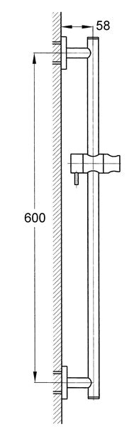 Elisa Slide Shower 1 Function Handshower-Shower Tower-Contemporary Tapware