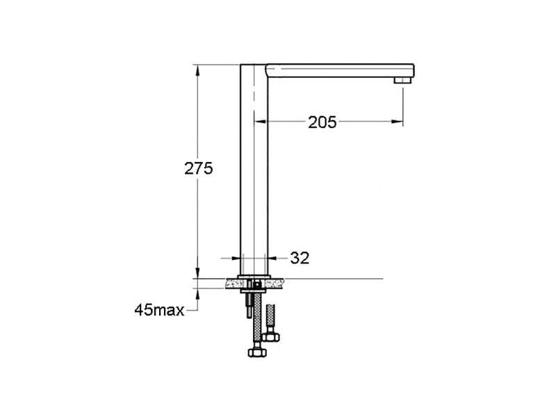 Elisa Minimalist Swivel Mixer-Shower Mixer-Contemporary Tapware