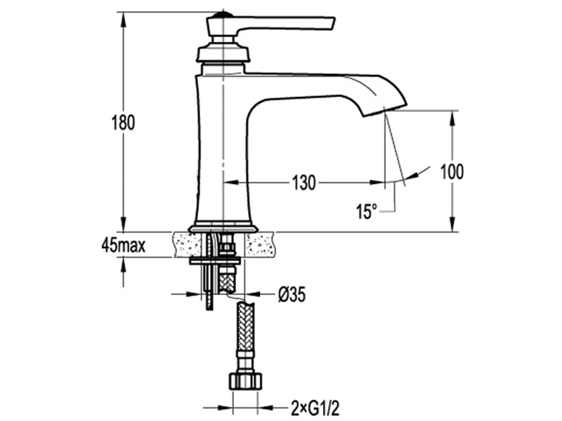 Liberty Basin Mixer-Basin Mixer-Contemporary Tapware