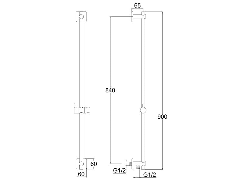 Loft Slide Shower 3 Function Chrome-Shower Tower-Contemporary Tapware