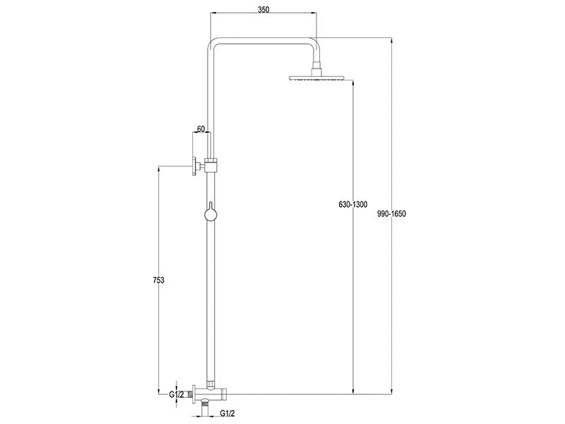 Loft Shower Tower 3 Funct-Shower Tower-Contemporary Tapware