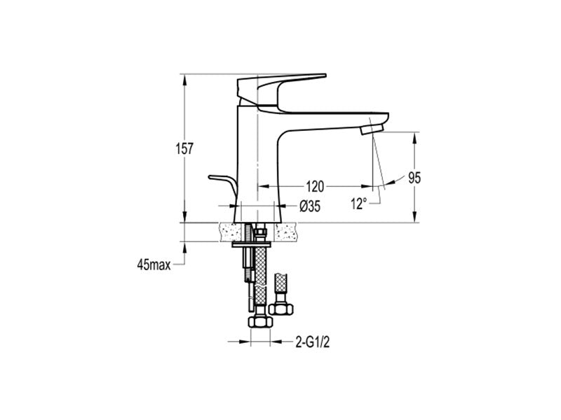 Modern Linea Basin Mixer-Basin Mixer-Contemporary Tapware