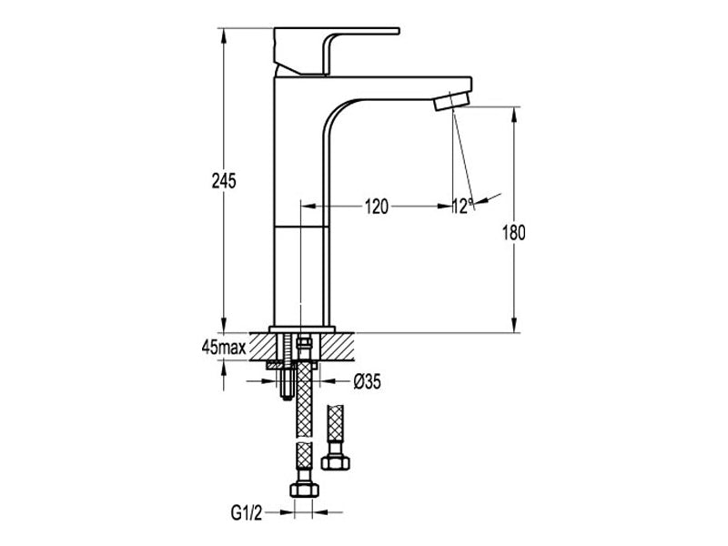 Smart Mid Basin Mixer-Basin Mixer-Contemporary Tapware