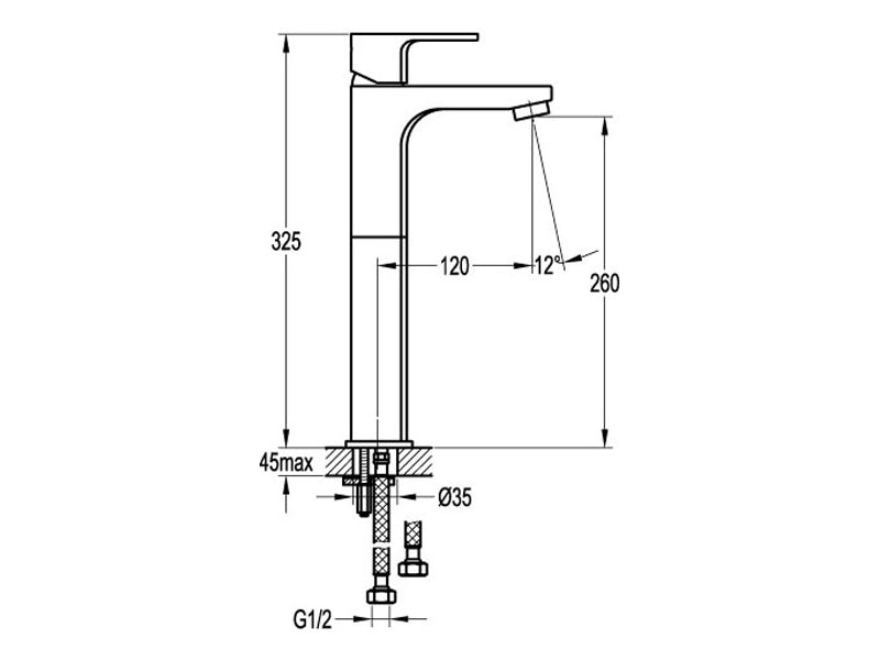 Smart Tall Basin Mixer-Basin Mixer-Contemporary Tapware