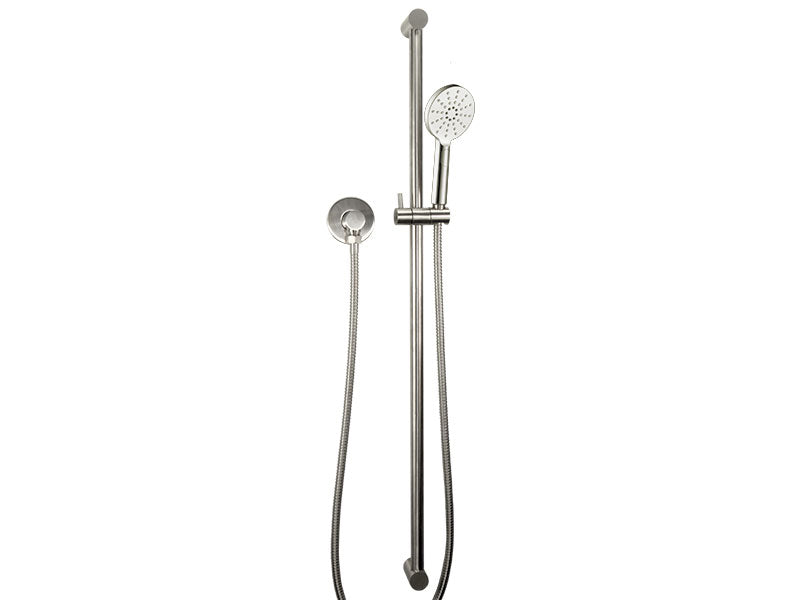 Urban Slide Shower 3 Function Handshower Brushed Stainless Steel-Shower Tower-Contemporary Tapware