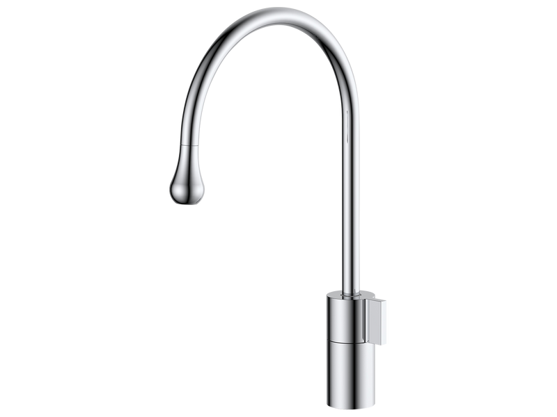 Orbit Gooseneck Chrome Kitchen Mixer-Kitchen Mixer-Contemporary Tapware