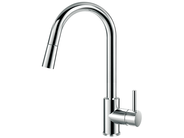 Elisa Kitchen Gooseneck Extractable Mixer-Kitchen Mixer-Contemporary Tapware