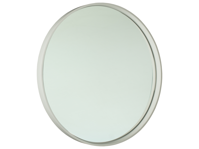 700mm Matte White Round Mirror-Mirror-Contemporary Tapware