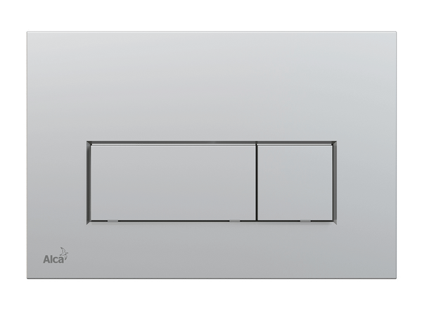 Alcaplast full frame cistern + brushed chrome faceplate-Toilet Faceplate-Contemporary Tapware