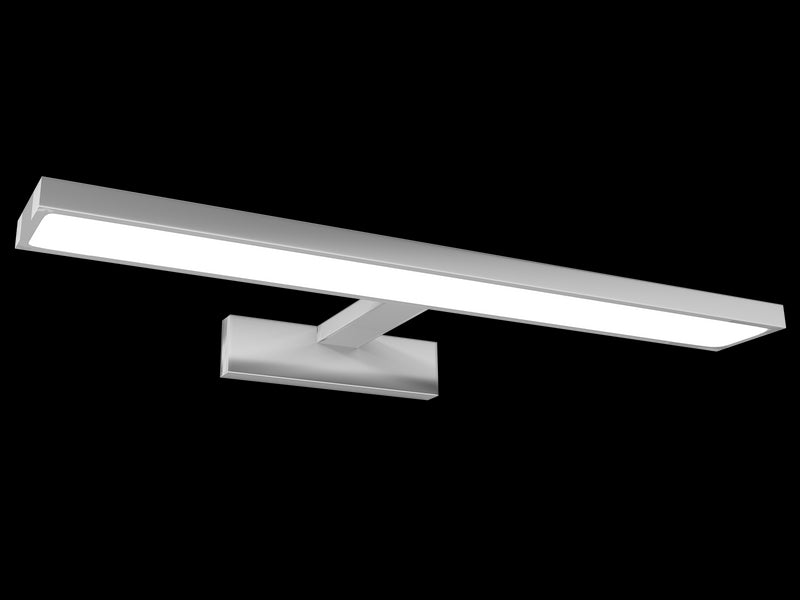 Stark LED 600mm EXT brushed nickel mirror wall light-Light-Contemporary Tapware