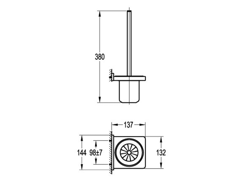 Cubic Toilet Brush-Toilet Brush-Contemporary Tapware