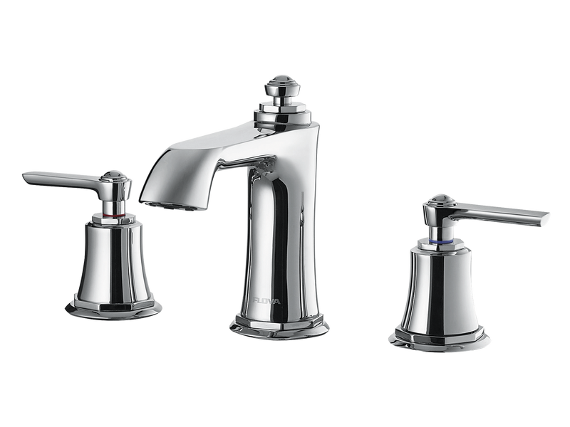 Liberty 3 hole deck mounted basin mixer CHROME-Basin Mixer-Contemporary Tapware