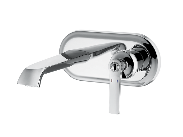 Liberty wall mount basin mixer CHROME-Basin Mixer-Contemporary Tapware