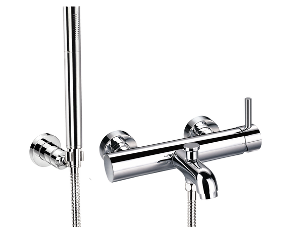 Elisa Wall Mount Bath Mixer and Shower Set-Shower / Bath Mixer-Contemporary Tapware