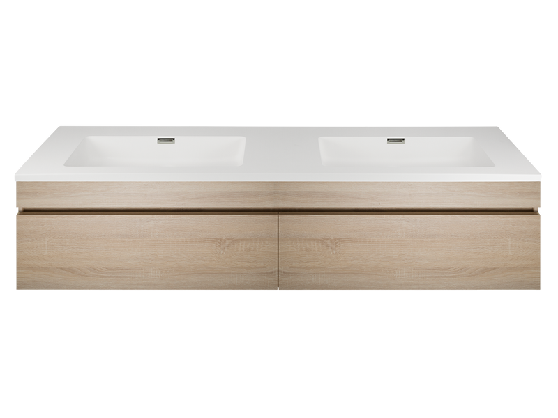 Kzoao 1600mm beech vanity-Vanity-Contemporary Tapware