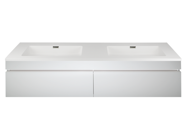 Kzoao 1600mm white vanity-Vanity-Contemporary Tapware