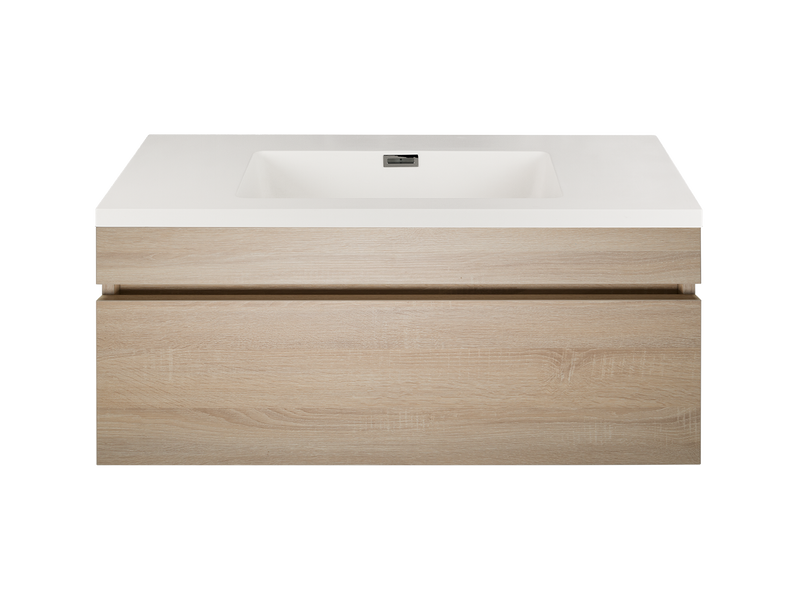 Kzoao 900mm beech vanity-Vanity-Contemporary Tapware